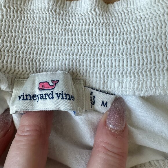 VINEYARD VINES || Breaker Stripe Off The Shoulder Top size MED - Picture 3 of 5